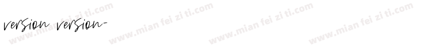 version version字体转换